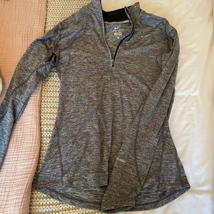 Nike gray quarter zip